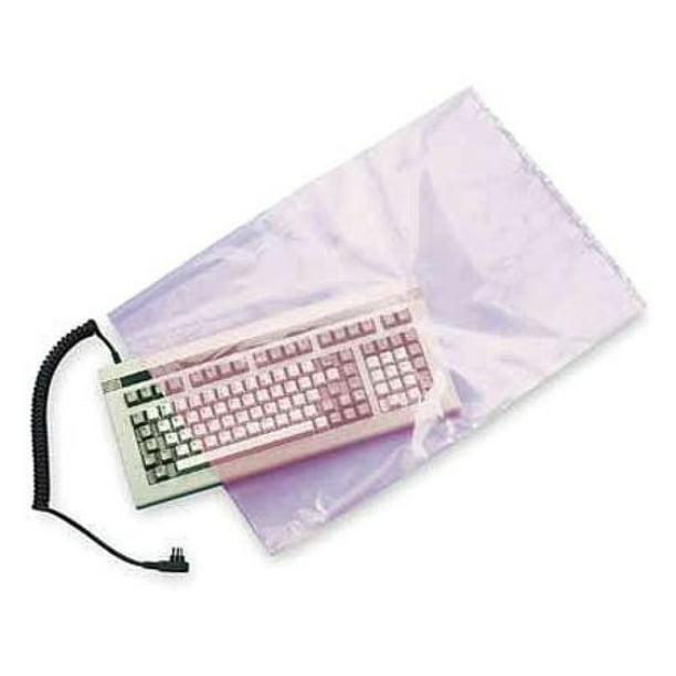1000 Pack 3 x 7 Inch Pink Anti-Static Flat Poly Bags 4 Mil